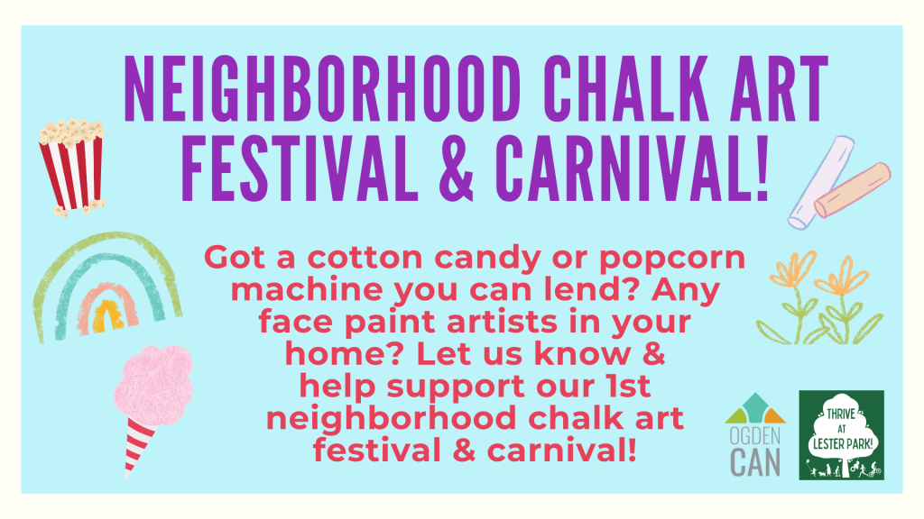 Potential 1st Neighborhood Chalk Art Festival Needs Your&nbsp;Help